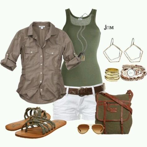 Utility Style Fashion, Summer Outfits Women 30s, Safari Outfits, Safari Chic, Cruise Outfits, Safari Style, 가을 패션, Cute Summer Outfits, Narnia