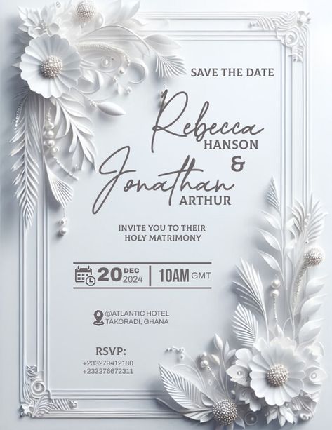 1,430+ Free Templates for 'Wedding 2024' Wedding Flyers, Free Wedding Invitation Templates, Wedding Card Frames, Digital Invitations Wedding, Wedding Invitation Background, Wedding Invitation Card Design, Etsy Banner, School Event, Facebook Event