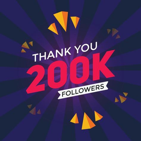 200k followers thank you colorful celebration template social media 200000 followers achievement banner Vision Board Collage, Banner Background Hd, Template Social Media, Logo Design Set, Ladybug Art, Emoji For Instagram, Army Girlfriend Pictures, Shri Ram Photo, Banner Ads Design