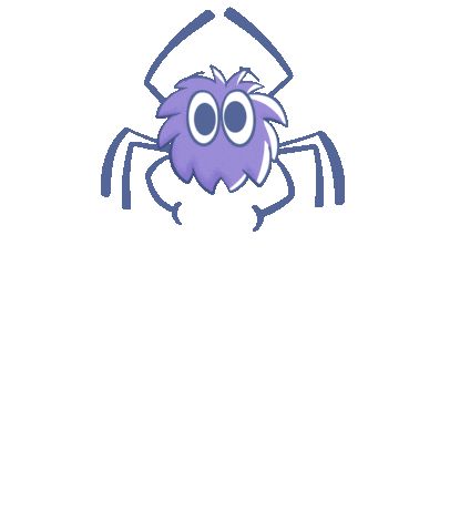 Spider Gif Banner, Cute Jumping Spider Drawing, Spider Animation Gif, Bat Flying Animation, Purple Jumping Spider, Spider Cartoon, Sensory Language, Up Animation, Itsy Bitsy Spider