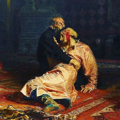 Ivan The Terrible, متحف فني, Ilya Repin, Art Amour, Rennaissance Art, Russian History, History Painting, Famous Artwork, Art Ancien