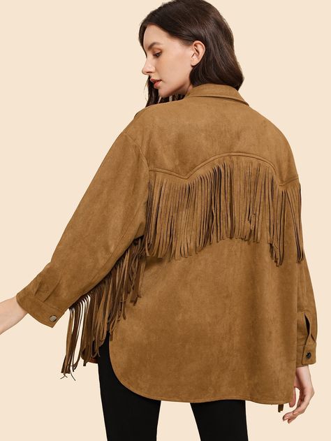 Suede Jacket Outfit, Fringe Coat, Fringe Coats, Jacket Outfit Women, Suede Fringe Jacket, Suede Tassel, Fringe Jacket, Unique Boutique, Tassel Fringe