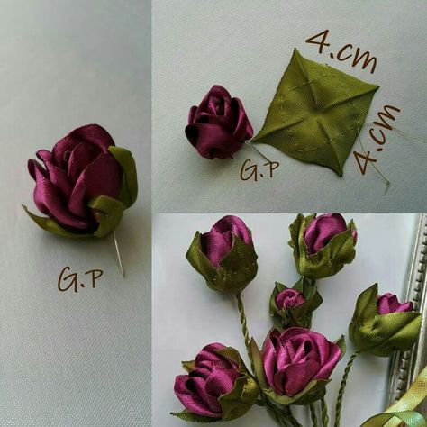 Pin by Marwa Afifi on Fiori | Handmade flowers fabric, Ribbon flowers diy, Making fabric flowers Upcycle Paper, Silk Ribbon Embroidery Tutorial, Sulaman Pita, Ribbon Flowers Diy, Silk Ribbon Embroidery Patterns, Diy Lace Ribbon Flowers, Making Fabric Flowers, Ribbon Embroidery Tutorial, Fabric Flower Tutorial