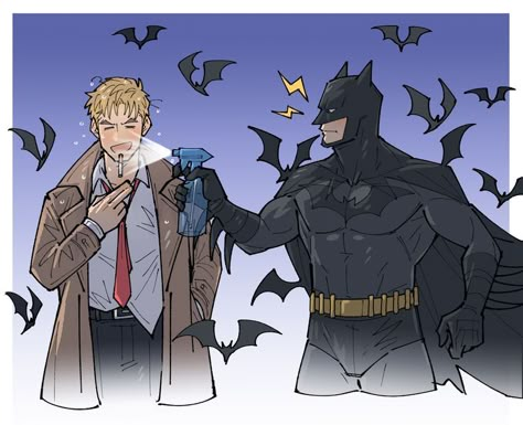 Constantine Comic, John Constantine, Batman Funny, Arte Dc Comics, Dc Comics Superheroes, Batman Comic Art, Dc Comics Artwork, Dc Comics Characters, Batman Family