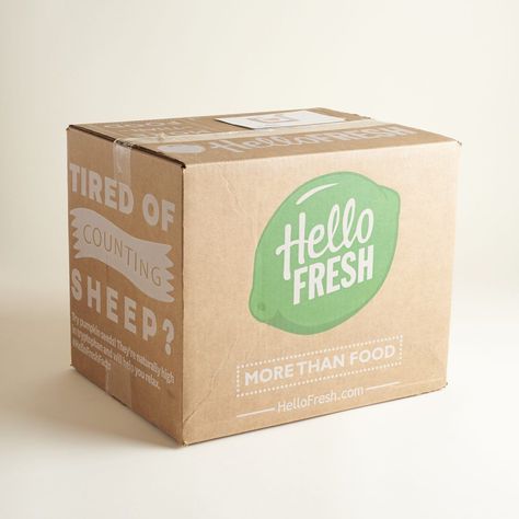 Hello Fresh Box, Vegetable Packaging, Carton Design, Hello Fresh Recipes, Best Subscription Boxes, Pharmacy Design, Craft Packaging, Fruit Box, Box Packaging Design