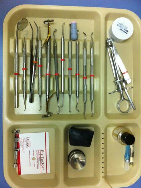 Amalgam tray Dental Tray Setup, Dental Assistant Tips, Dental Charting, Dental Assistant School, Future Dentist, Dental Assistant Study, Cosmetic Dentistry Procedures, Dental Hygiene Student, Dental Posts