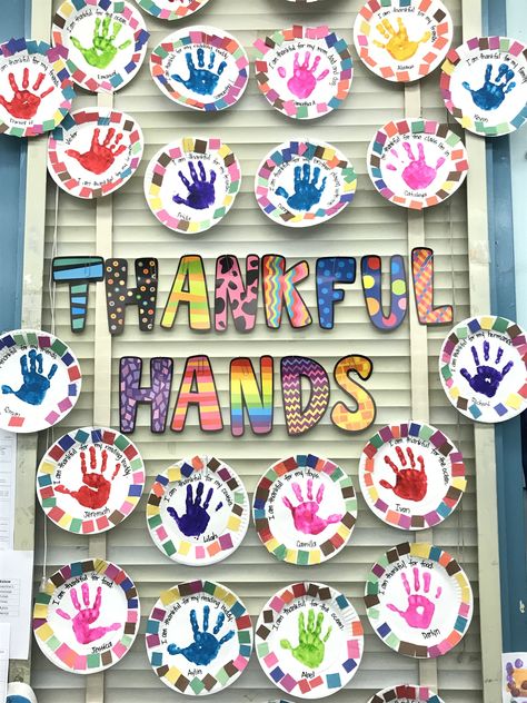 Thanksgiving Prek Art, Thankful Lesson Plans For Toddlers, November Prek Crafts, November Toddler Crafts, November Bulletin Boards For Preschool, November Classroom Door, November Preschool Crafts, Fall Itinerary, Jesus Preschool