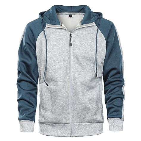 Mens Fleece Jacket, Hoodies Men Style, Quality Hoodies, Color Block Jacket, Hoodie Coat, Winter Sweatshirt, Sports Shorts, Mens Fleece, Zip Up Hoodies