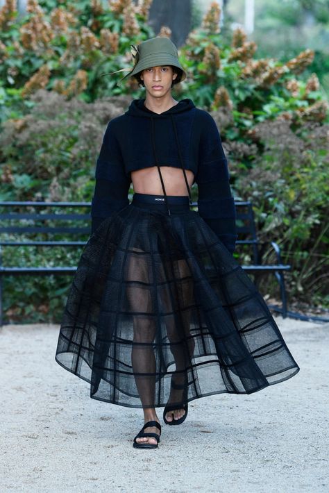 Spring 2023 Runway, Sheer Trend, Skirts 2023, Model Runway, Sheer Clothing, 2023 Trends, Skirt Trends, Sheer Fashion, Sheer Skirt