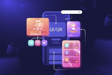 Flat design ui and ux background | Free Vector #Freepik #freevector #background #wallpaper #ui #flat-design Ui Ux Design Course, Ux Design Trends, Ux Design Course, Ux Kits, Ui Ux 디자인, Best Ui Design, Ui Ux Designer, Graphic Design Company, Android App Development