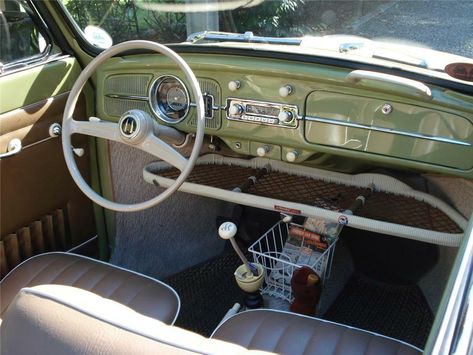 Vw Beetle Interior, Volkswagen Beetle Interior, Bug Interior, Vw Bug Interior, Volkswagen Beetle Vintage, Vw Ideas, Volkswagen Beetle Convertible, Bug Car, Sandakan