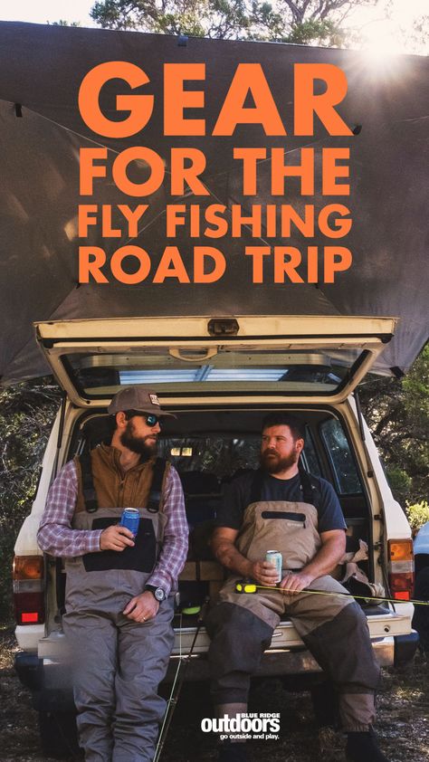 Hints of spring have sprung all over the Blue Ridge—which means it's time to start chasing trout and gearing up for the perfect fly fishing road trip with our newest gear guide.💦 🌿 🎣 Fly Fishing Cabin, Fly Fishing Bag, Trout Fishing Gear, Orvis Fly Fishing, Fishing Cabin, Fishing Room, Fly Fishing Tips, Build A Camper Van, Tech Bag