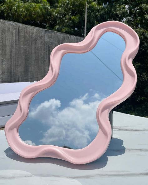 The Unnown’s Wavy Mirror | Wiggle: Light Pink 🎀 Enhance your space with this elegant piece of decor ✨ DM to order 🤍 . . . [ Mirrors, wavy mirror, irregular mirror, Pinterest mirror ] #theunnown #wavymirror #irregularmirror #pinterestmirror #decor #decorindia #india #Pinterest inspired Pinterest Mirror, Irregular Mirror, Wavy Mirror, My New Room, New Room, Light Pink, Mirror Selfie, India, Mirror