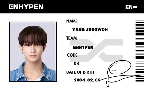 Enhypen
Jungwon
Id card Enhypen 1x1 Id Picture, Jungwon Printable, Jungwon Id Photo, Jungwon Id, Enhypen Id Card, Enhypen Id, Enhypen Printable, Enhypen Poster, Id Card Template