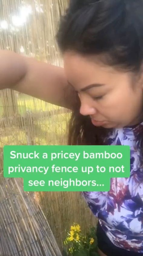 A TIKTOKER has shared how she was disappointed by a privacy fence she bought to hide from her neighbors. Petalcake posted a short clip of herself installing the faux bamboo fence to TikTok. “Snuck a pricey bamboo privacy fence up to not see my neighbors,” Petalcake (@petalcake918) wrote over the video. But at the end […] Bamboo Barrier, Bamboo Privacy Fence, Bamboo Privacy, Veg Patch, Privacy Fences, Short Clip, Bamboo Fence, Privacy Fence, Faux Bamboo