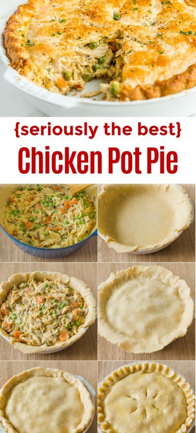 This homemade Chicken Pot Pie is classic comfort food and will warm you up. It’s a show-stopping dish with a flaky Pie Crust, filled with saucy chicken and vegetables. If you are looking for chicken dinner recipes the whole family will love, this Chicken Pot Pie Recipe is a must-try! Way better than store-bought or frozen pot pie. From the buttery homemade crust to the saucy, satisfying center, it’s no wonder the Pot Pie is so famous! #chickenpotpie #chickendinner #homemadepotpie #co Best Chicken Pot Pie Recipe, The Best Chicken Pot Pie, Easy Chicken Pot Pie Recipe, Best Chicken Pot Pie, Homemade Chicken Pot Pie, Chicken Pot Pie Recipe, Pot Pie Recipe, Easy Chicken Pot Pie, Pot Pies Recipes