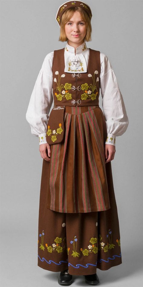 Norwegian Culture Traditional Dresses, Swedish Costumes Traditional Dresses, Denmark Traditional Clothing, Traditional Belgian Clothing, Haircovering Styles, Swedish Traditional Dress, Danish Traditional Clothing, Scandinavian Traditional Clothing, German Folk Clothing