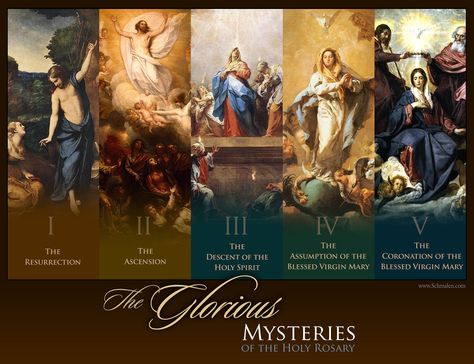 www.Schmalen.com Rosary Mysteries, Apostles Creed, Prays The Lord, Ghost Gifts, Rabbit Pictures, Sign Of The Cross, Rosary Prayer, Mama Mary, Mystery Pictures