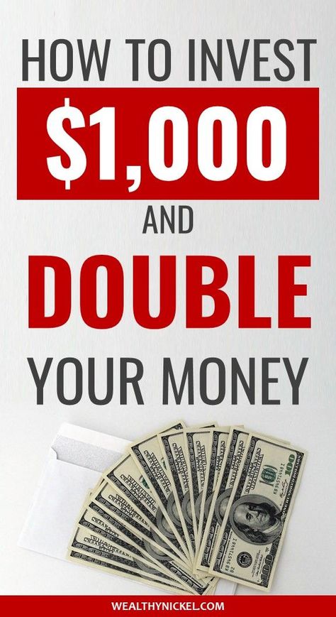 Think it's impossible to double your money investing? Think again! Here are 5 ways to invest $1000 and make a 2x (or 10x!) return through stocks, side hustles, passive income streams, real estate, or even paying off debt. #investing #investingforbeginners #sidehustles #makemoney #passiveincome #debtpayoff #realestateinvesting Invest 1000 Dollars, How To Double My Money, Ways To Invest Your Money, How To Invest Money, Logo Type, Investment Tips, Investing In Stocks, Start Investing, Managing Your Money