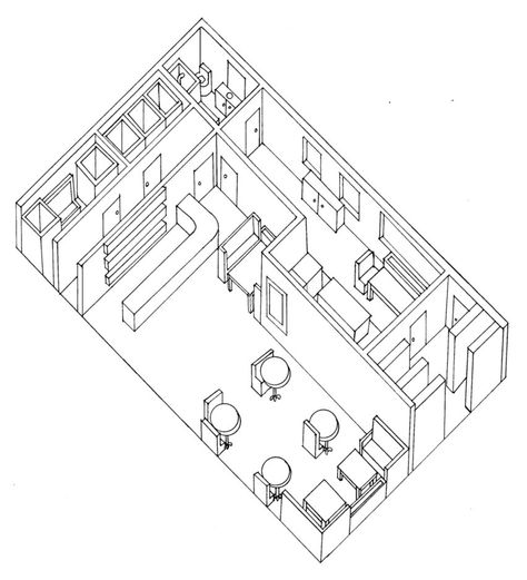 Planometric Drawing of Cafe by TeddyAndAntlers on DeviantArt Planometric Drawing Architecture, Planometric Drawing, Explore Images, Bedroom Redesign, Communication Techniques, Visual Communication Design, Object Design, Technical Drawings, Coffee Drawing