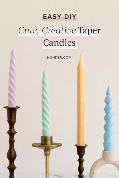 How To Make Tapered Candles, Making Taper Candles, Diy Tapered Candles, How To Make Candle Sticks, How To Make Taper Candles, Candle Stick Crafts, Diy Candlesticks, Candle Booth, Diy Taper Candles