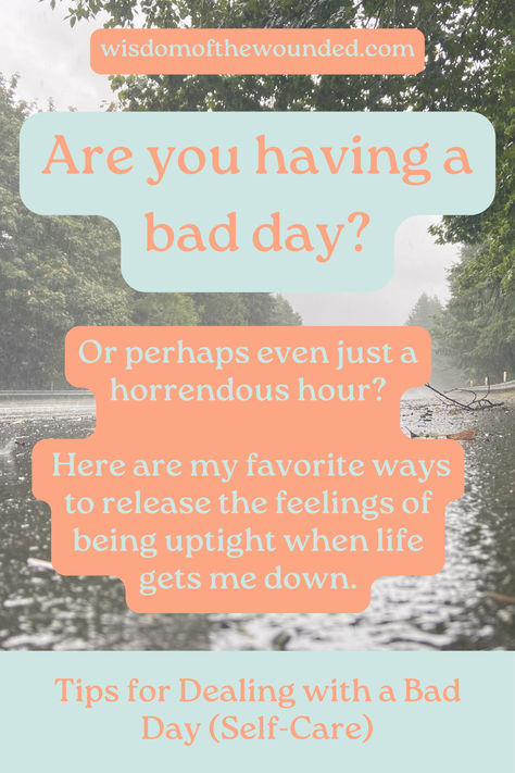 Are you having a bad day? Or perhaps even just a horrendous hour? Here are my favorite ways to release the feelings of being uptight when life gets me down. Any of these ideas are a good way to practice self-care. Release Negative Energy, Releasing Negative Energy, Bad Mood, Having A Bad Day, Bad Day, A Bad, Self Care, My Favorite, Feelings