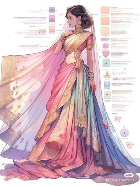 Vestidos Anime, Dress Illustration, Fashion Illustration Sketches Dresses, Fashion Design Collection, Chique Outfits, Indian Dresses Traditional, Fashion Drawing Dresses, Dress Design Sketches, Fashion Illustration Dresses