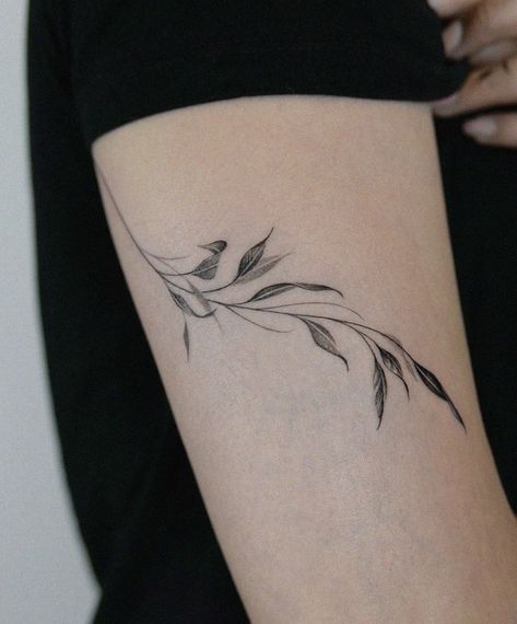 Oak Leaf Tattoos, Willow Tree Tattoos, Wrap Around Tattoo, Wrap Tattoo, Ear Tattoo Ideas, Ear Tattoos, Branch Tattoo, Vine Tattoos, Stylist Tattoos