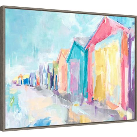 Brighton Beach, Framed Canvas Wall Art, Modern Wall Art, Wall Art Print, Brighton, X 23, Framed Canvas, Lovers Art, Canvas Artwork