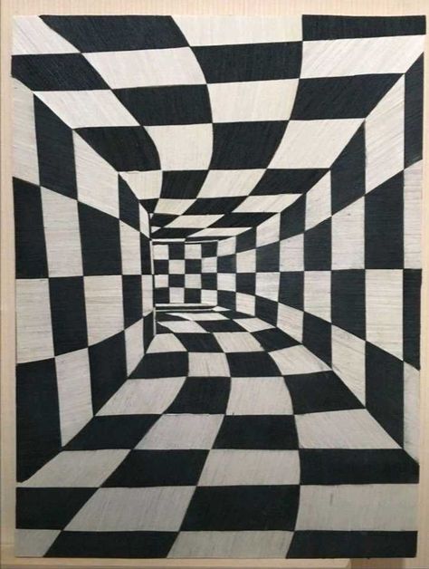 Op Art Lessons, Optical Illusion Tattoos, Opt Art, Illusion Tattoos, Optical Illusion Drawing, Illusion Drawings, 3d Art Drawing, Art Optical, Posca Art