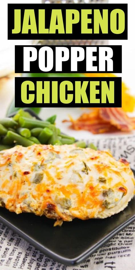 Bacon Wrapped Jalapeño Popper Chicken, Jalapeño Cream Cheese Stuffed Chicken, Chicken Cream Cheese Jalapeno Recipes, Cream Cheese Jalapeno Chicken, Jalapeño Cream Cheese Chicken, Cheesy Jalapeno Chicken, Chicken Recipes With Cream Cheese, Jalapeno Popper Chicken Recipe, Cream Cheese Stuffed Jalapenos