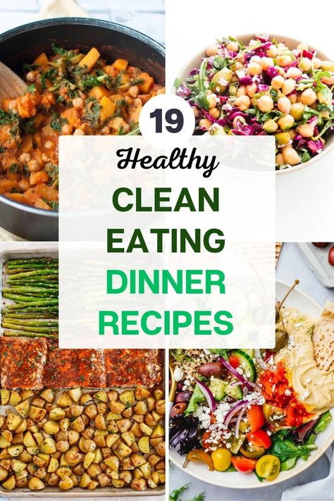 Clean Eating Recipes for Dinner Clean Eating Family, Wholesome Meals, Easy Clean Eating Recipes, Family Dinner Ideas, Clean Eating Recipes For Dinner, Healthy Family Dinners, Clean Eating Dinner, Unprocessed Food, Healthy Family Meals