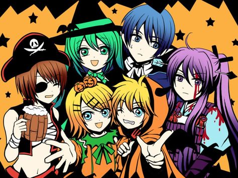 Vocaloid Halloween Halloween Vocaloid, Flesh And Blood, I Love Anime, Halloween Wallpaper, Live Concert, Hatsune Miku, Vocaloid, Good Music, Happy Halloween