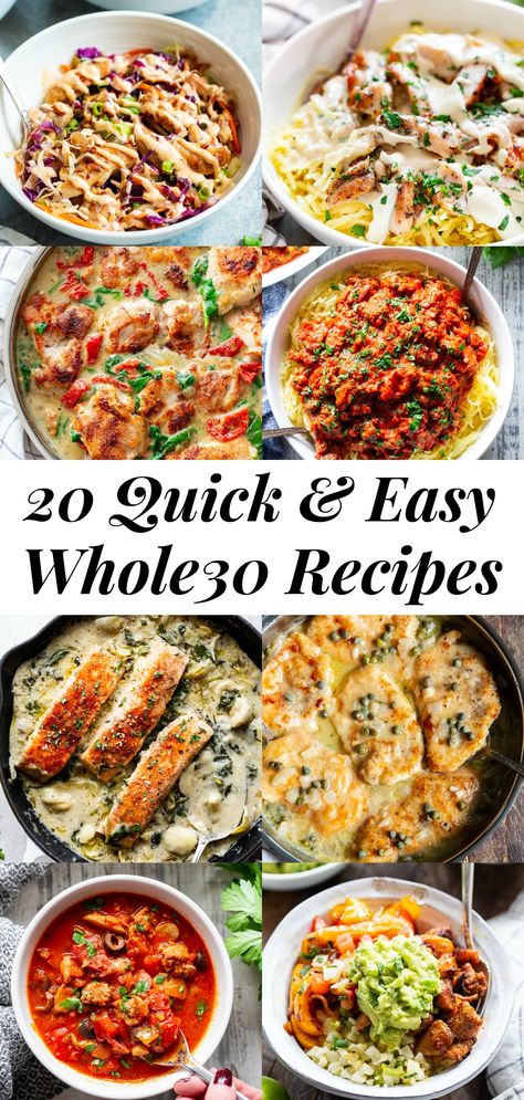 30 Minute Whole 30 Meals, High Protein Low Carb Paleo Recipes, Whole 30 Comfort Food Recipes, Fast And Easy Healthy Meals, Easy Dinner To Take To Someone, Clean Eating Asian Recipes, 7 Systems Plan Recipes, 30 Minute Healthy Meals, Healthy Supper Ideas Clean Eating