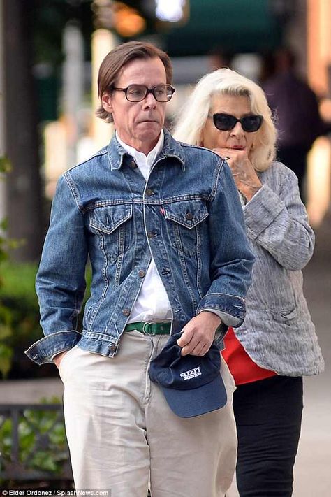 Andy Spade, Park Avenue Apartment, Yellow Backpack, Denim Boots, Park Avenue, European Fashion, Mens Fashion Casual, Manhattan, Denim Jacket