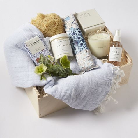 Simone LeBlanc (@simoneleblanc) • Instagram photos and videos Relaxation Gift Basket, Gift Baskets For Men, Raffle Baskets, Baby On A Budget, Sea Sponge, Themed Gift Baskets, Diy Gift Baskets, Bath Gift, Relaxation Gifts