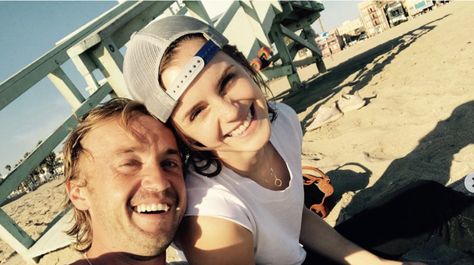 Emma Watson And Tom Felton Skateboard In 'Harry Potter' Beach Reunion | HuffPost Draco Y Hermione, Woman Meme, Matthew Lewis, Tom Felton Draco Malfoy, Neville Longbottom, Draco And Hermione, Images Harry Potter, Harry Potter Actors, Harry Potter Hermione