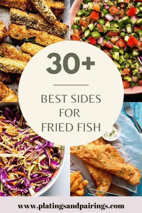 Fish Fry Potluck Ideas, Desserts That Go With Fish Fry, Sides That Go With Fish Fry, Fried Catfish Meals Sides, Fish And Chips Sides, Fried Catfish Dinner Sides, Fish Fry Side Dishes Parties, Fried Fish Dinner Ideas, Catfish Dinner Ideas Sides