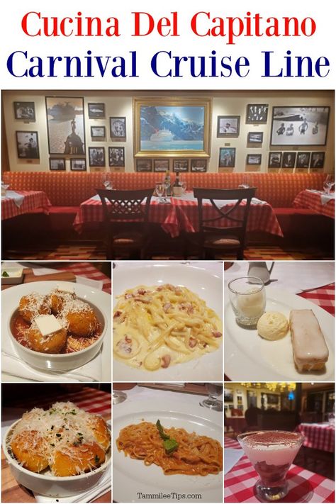 Epic Guide to Cucina Del Capitano Italian Restaurant on Carnival Cruise Ships Carnival Cruise Recipes, Cat Bread, Carnival Vista, Carnival Cruises, Carnival Breeze, Carnival Magic, Carnival Cruise Ships, Guide To, Carnival Cruise Line