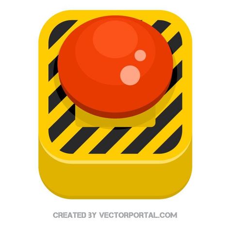 Panic button vector image Emergency Button, Red Button, Free Vectors, Vector Images, Vector Free, Red