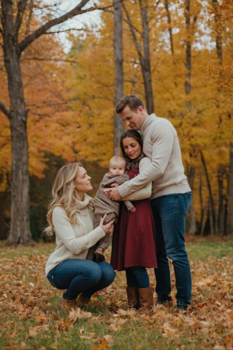 An image displaying stylish fall family outfit ideas, featuring coordinated and chic ensembles perfect for capturing memorable moments. Elevate your family photos with these trendy outfit suggestions for your fall adventures! 🍁👨‍👩‍👧‍👦👗🍂 Cozy Chic Outfit, Family Fall Photoshoot, Fall Family Photo Shoot, Fall Photoshoot Family, Autumn Backdrop, Fall Family Photoshoot, Fall Family Fun, Chic Outfit Ideas, Fall Photo