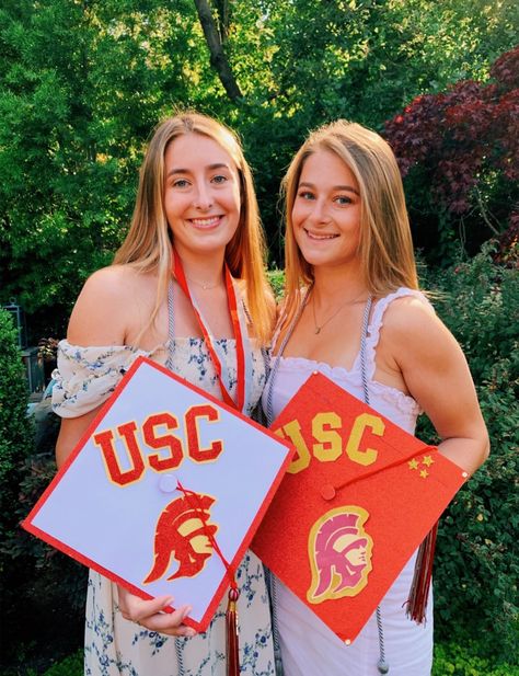 @hanalefferts on vsco Usc Grad Cap, College Vibes, Diy Graduation Cap, Diy Graduation, Cap Decoration, Cap Ideas, Hollywood Party, Graduation Cap Decoration, Cap Decorations