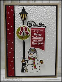 Christmas Lamp Post, Homemade Holiday Cards, Stampin Up Weihnachten, Embossing Paste, Wish You Merry Christmas, Christmas Lamp, Snowman Cards, Homemade Christmas Cards, Stampin Up Christmas Cards