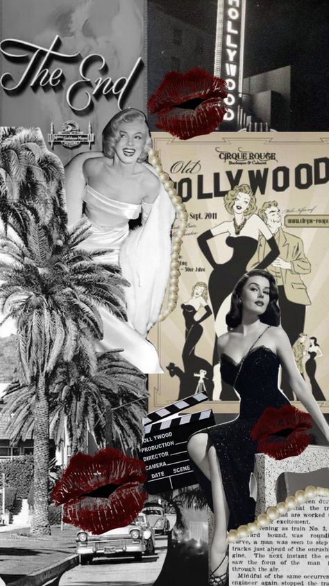 Moodboard Ideas Aesthetic, Old Hollywood Collage, Old Hollywood Wallpaper, Cosmetic Wallpaper, Old Money Poster, Marilyn Monroe Wallpaper, Old Hollywood Aesthetic, Hollywood Aesthetic, Vintage Hollywood Glamour