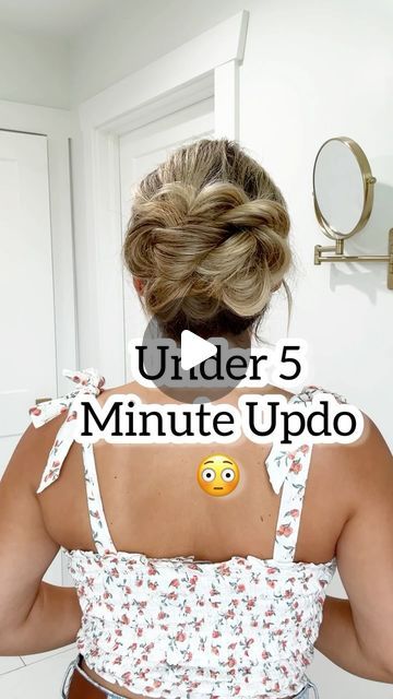 Lainey Ostrom on Instagram: "Under 5 minute updo! I swear this low bun updo is easy to recreate. This will work best on medium and long hair! TIP: Keep your loops small!" Updo Hairstyles Videos Easy, Easy Middle Part Updo, Cute Low Buns For Medium Hair, Easy At Home Updos For Medium Hair, Easy Hairstyles For Medium Hair Updo, Easy Cute Updos For Long Hair, Easy Medium Hair Updo, Easy Low Buns For Medium Hair, Cute Easy Updos For Long Hair