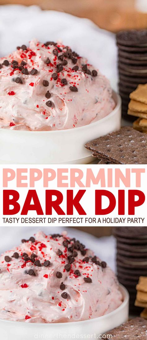 Peppermint Cheesecake Dip, Easy Holiday Dessert, Dessert Dip Recipes, Christmas Dip, Peppermint Recipes, Holiday Desserts Christmas, Dessert Dip, New Year's Desserts, Peppermint Cheesecake