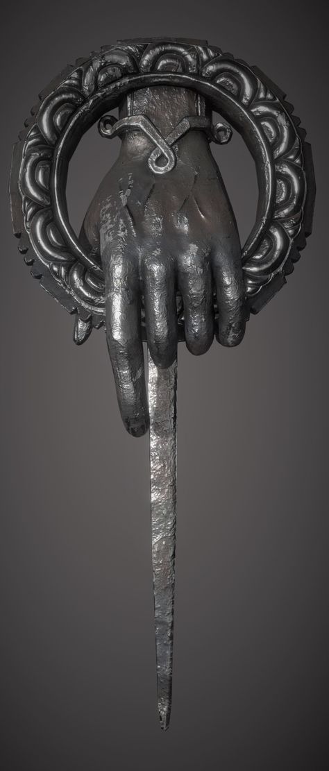 The Hand of the Queen Pin as seen in HBO’s Game of Thrones. Presented to Tyrion Lannister upon his appointment as Hand to Queen Deanerys Targaryen in episode ten of season six. Jon Arryn, King Robert Baratheon, Robert Baratheon, Tywin Lannister, Aegon Targaryen, Eddard Stark, Video Game Artist, King Robert, Hand Of The King