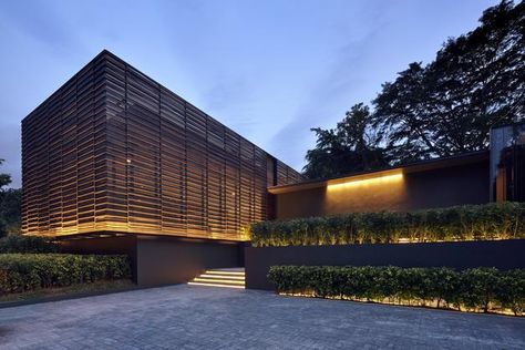 Scda Architects, Singapore Architecture, Urban House, Elegant House, Commercial And Office Architecture, Tropical Architecture, Tropical House, Building Facade, Facade Architecture