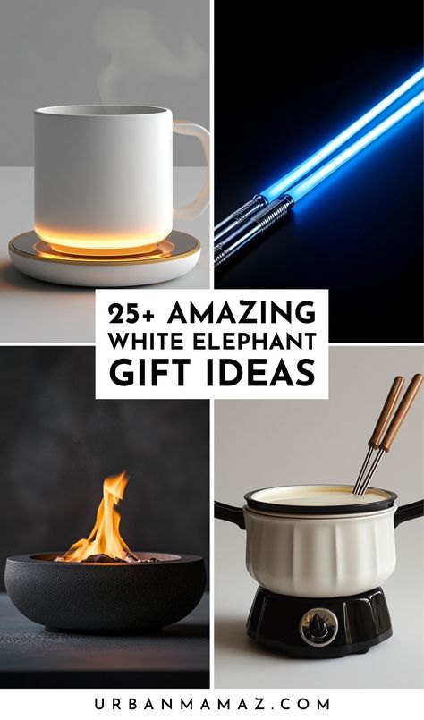 Looking for  amazing white elephant gift ideas? Check out this ultimate list of 25+ best white elephant gift ideas that everyone will actually want. Gender Neutral White Elephant Gifts, Best White Elephant Gifts People Want, White Elephant Gift Ideas $25, White Elephant Christmas, White Elephant Gift Ideas, Elephant Gift Ideas, Best White Elephant Gifts, White Elephant Gift, Amazing Gifts