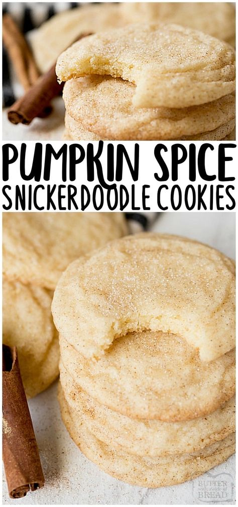 Snickerdoodles Cookies, Snickerdoodle Cookie Recipe, Snickerdoodle Cookies Easy, Cookies Pumpkin, Snickerdoodle Cookie, Recipe Pumpkin, Pumpkin Spice Recipe, Cookies Gluten Free, Pumpkin Spice Cookies